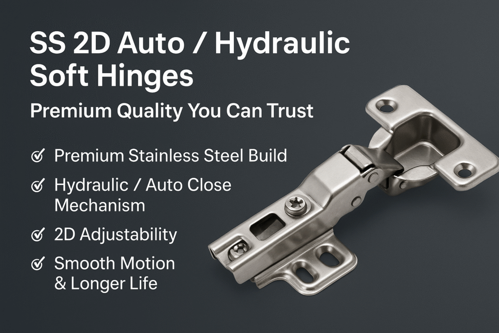 SS 2D Auto Hydraulic Soft Hinges: The Ultimate 2D Adjustable Soft Close Cabinet Hinge