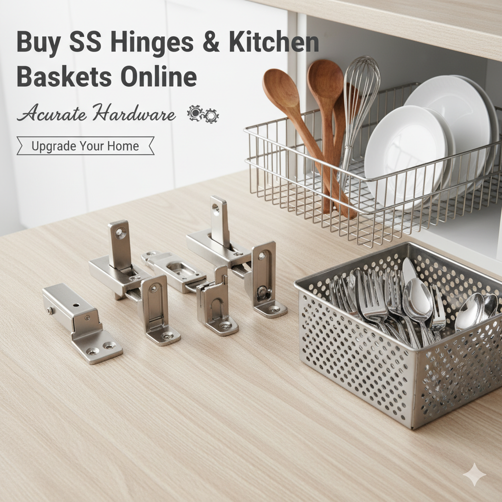 Buy SS Hinges & Kitchen Baskets Online | Acurate Hardware